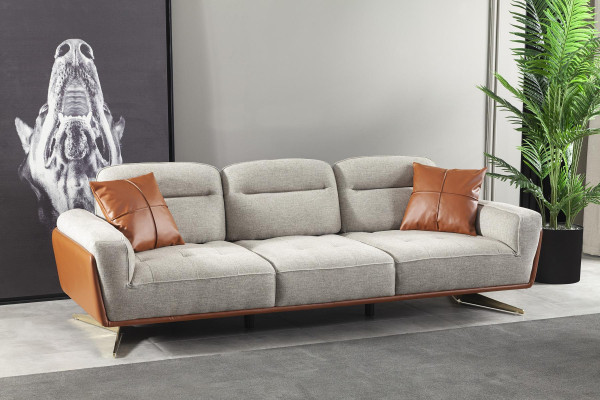 Cozy Couch Living room 260cm Big Sofa Couches Sofas Fabric Sofa Textile