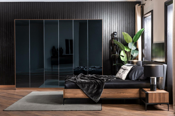 Wardrobe Wardrobe Furniture Bedroom 265cm Clothes cupboards Wood