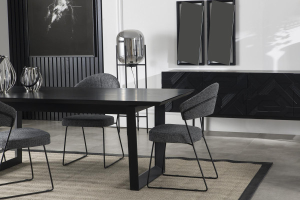 Dining room table with 4 armchairs dining set dining set furniture 5 pieces. set