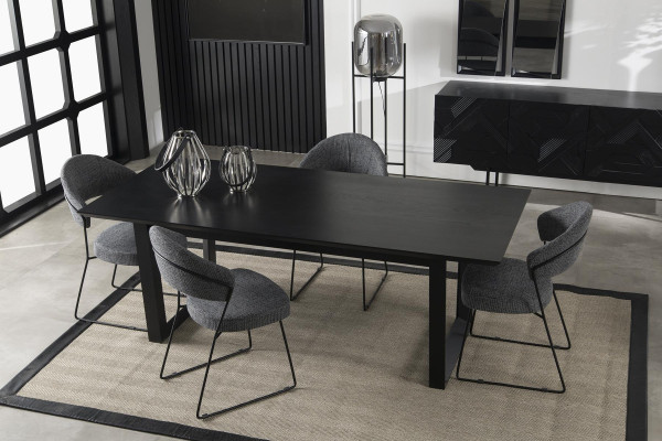 Dining room table with 4 armchairs dining set dining set furniture 5 pieces. set