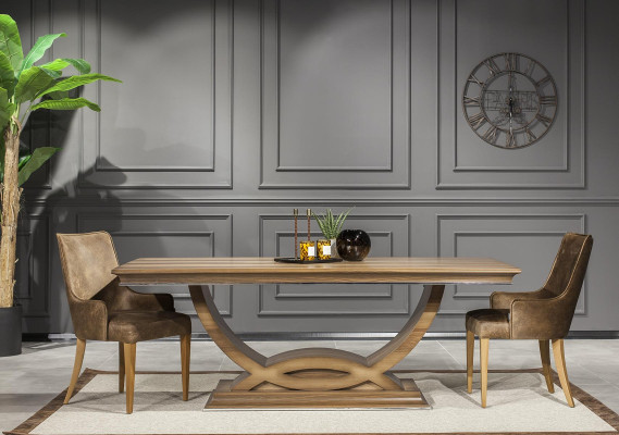 Luxury dining room suite table 4x armchair sideboard sideboard 5 pieces