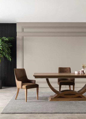 Luxury dining room suite table 4x armchair sideboard sideboard 5 pieces