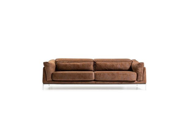 Armchair + Sofa in Brown Modern Style Medium Soft Luxurious Comfortable new