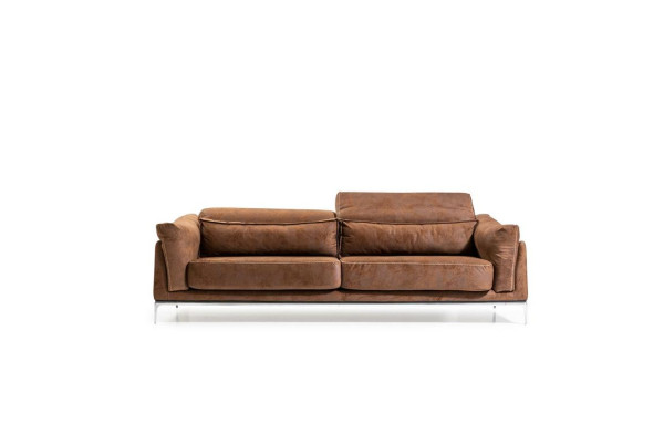 Armchair + Sofa in Brown Modern Style Medium Soft Luxurious Comfortable new