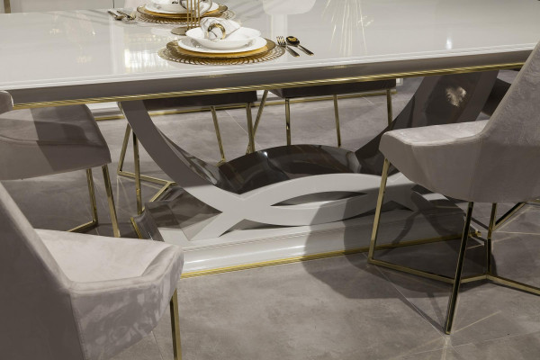Luxury Dining room Set Dining sets Dining table Furniture Set Table 6 armchair