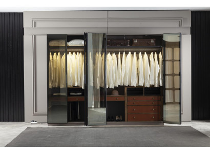Designer Wardrobe Transparent Wardrobe Furniture Sliding Doors Cabinets