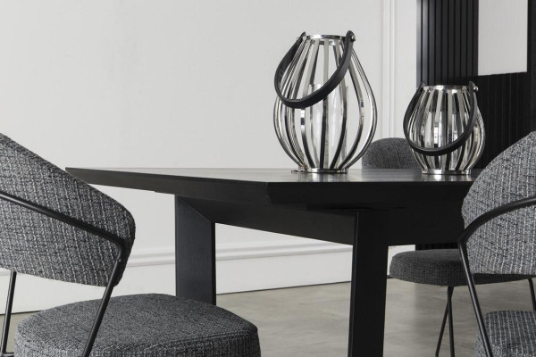 Dining set Black Dining room Set Sideboard Wardrobe Chairs Dining table Dining set