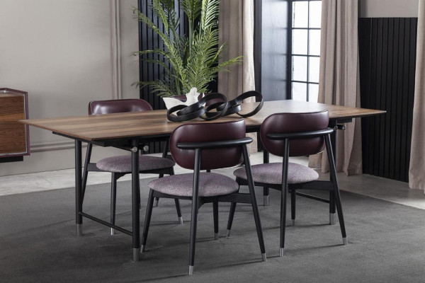 Dining room Set Dining set Dining set Table Chair Set Sideboard Furniture Brown