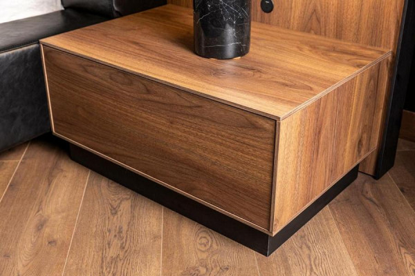 Bedroom Set Bed Brown Wardrobe 2x Bedside table Complete 4-piece