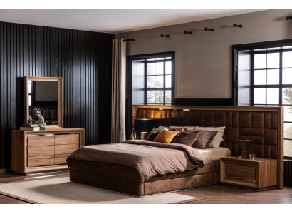 Bedroom Set Complete Wardrobe Bedside tables Bed Wardrobe 5 pieces.