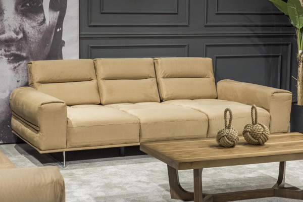 Luxury sofa set cream sofa couch 3+3+1 + coffee table 4 pieces. Couch set
