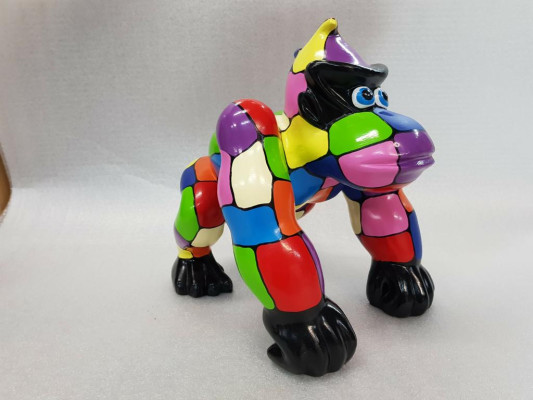 Abstract Gorilla Designer Figure Statue Figures Statues Decoration Decorative Garden