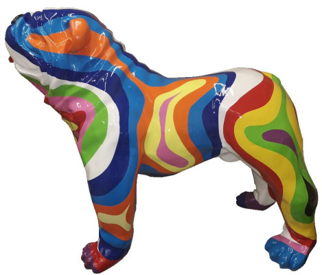 Abstract Dog Decoration Colorful Figure Sculpture Statues Garden Statue Figures