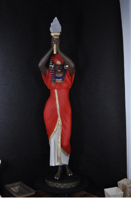 Floor lamp sculpture figure lamps light fixture Egypt statue figures sculptures decoration