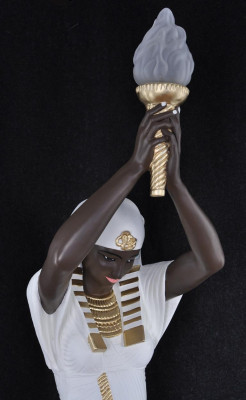 Floor lamp sculpture figure lamps light fixture Egypt statue figures sculptures decoration
