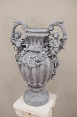 Design Flower Pot Decoration XXL Vase Vases Handcraft Decorative Chalice Cup 70cm