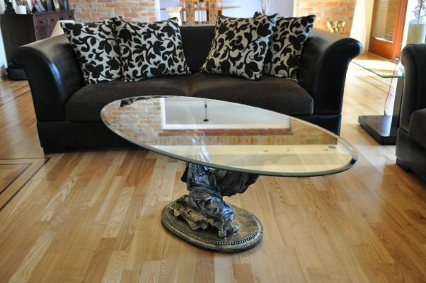 Design Medusa Coffee table Glass Table Side Tables Couch Classic 42cm