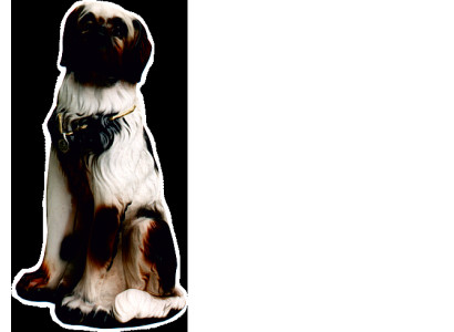 Dog figure statue sculpture figures sculptures decoration decoration St. Bernard dogs