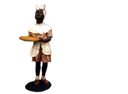 Design Woman with Leaf Figure Statue Sculpture Figures Sculptures Decoration 7036