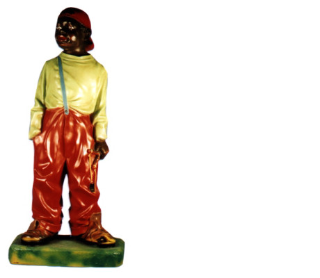 Design boy with slingshot figure statue sculpture figures sculptures 7020