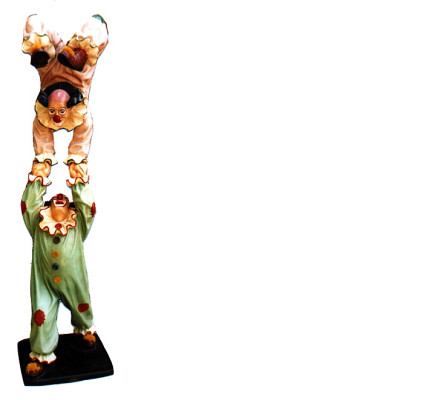 Design clown acrobat figure statue sculpture figures sculptures decoration 5020
