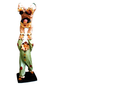 Design clown acrobat figure statue sculpture figures sculptures decoration 5020