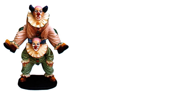 Design Clown Acrobat Figure Statue Sculpture Figures Sculptures Decoration 5021