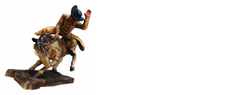 Design Cowboy Rodeo Horse Figure Statue Sculpture Figures Sculptures Decoration 5641