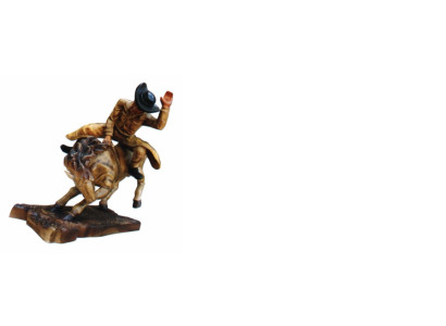 Design Cowboy Rodeo Horse Figure Statue Sculpture Figures Sculptures Decoration 5641