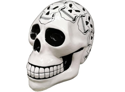 Designer Figure Modern Figures Decoration Skull Deco Garden Sculpture Sculpture