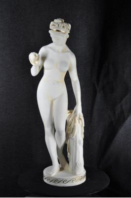 Antique Marble Style Statue Eva with Apple XXL Figure Statues Sculpture Decoration PG010