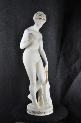Antique Marble Style Statue Eva with Apple XXL Figure Statues Sculpture Decoration PG010