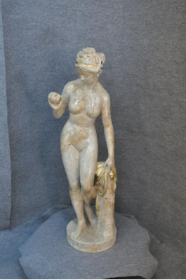 Antique Marble Style Statue Eva with Apple XXL Figure Statues Sculpture Decoration PG010