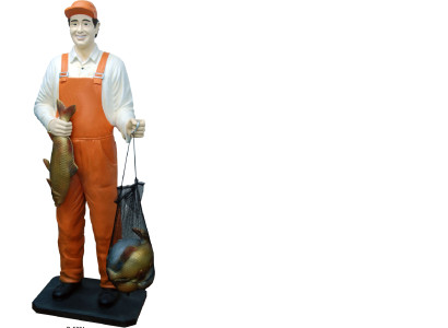 Design Fisherman Figure Statue Sculpture Figures Sculptures Decoration Deco 5661 new