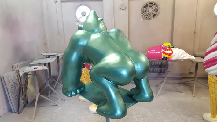 Decoration Deco Gorilla Garden new Designer Figure Statue Modern Figures Statues