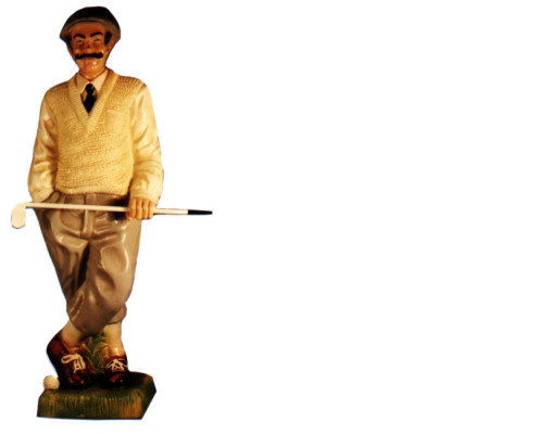 Design golf player figure statue sculpture figures sculptures decoration decoration 7610