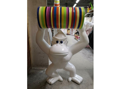 Gorilla Statues Abstract Figure Modern Sculptures Decorative Garden Figures Statue