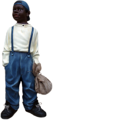 Design Boy with Bag II Figure Statue Sculpture Figures Sculptures Decoration 7089