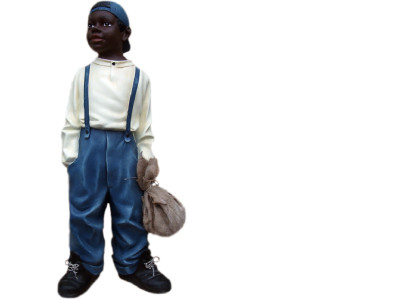 Design Boy with Bag II Figure Statue Sculpture Figures Sculptures Decoration 7089