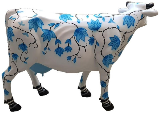 Abstract Figure Cow Modern Stutuen Loft Sculptures Colorful Figures Decoration new