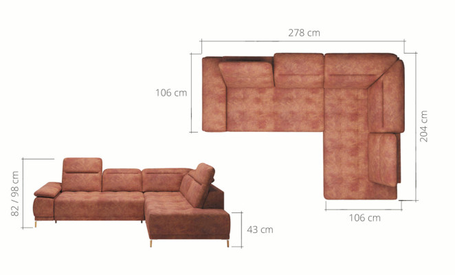 Automatic Corner sofa Sofa Couch Design Couch Upholstery Textile Modern L-shape Fabric new