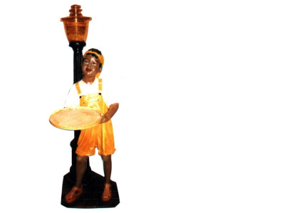 Design Boy with Lamp Figure Statue Sculpture Figures Sculptures Decoration 7045 new
