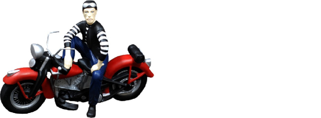 Design Motorcyclist Figure Statue Sculpture Figures Sculptures Decoration 5687