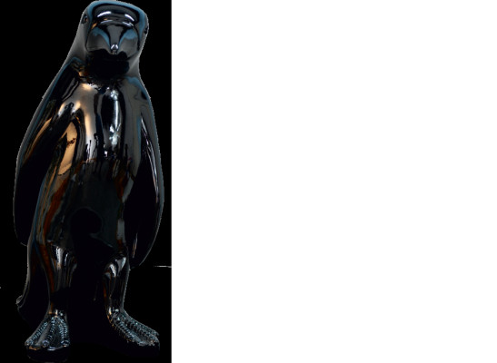 Design Penguin Black Figure Statue Sculpture Figures Sculptures Decoration new 3062