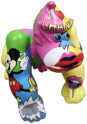 Modern gorilla figures statues decoration decoration garden new designer figure statue