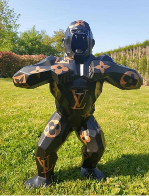 Decoration Garden Figure Gorilla Abstract Statue Decoration Colorful Painted Statues new