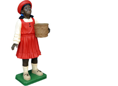 Design Black Child Girl Figure Statue Sculpture Figures Sculptures Decoration 7061
