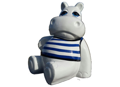 Figures Real Handcraft Statue Sculpture Abstract Design Figure Hippo 100 cm