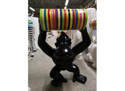 Gorilla Abstract Figure Modern Statues Sculptures Decorative Garden Figures Statue