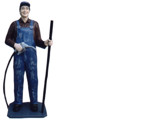 Design USA gas station figure statue sculpture figures sculptures decoration decoration
